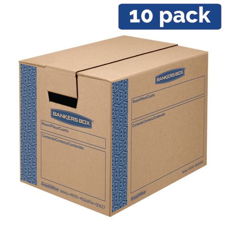 Bankers Box SmoothMove Prime Moving Boxes - Small, 10pk