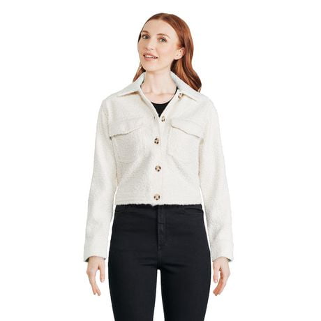 Button Front Boxy Shacket