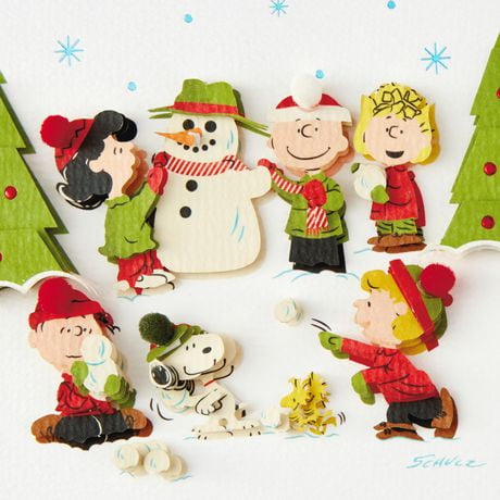 Hallmark Signature Peanuts Christmas Card (Fun And Frosty Christmas ...