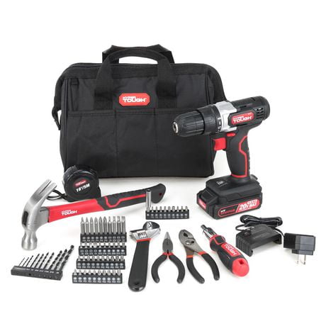 HYPER TOUGH 70-PIECE 20V MAX LITHIUM-ION PROJECT KIT, Rated Voltage: 20V MAX