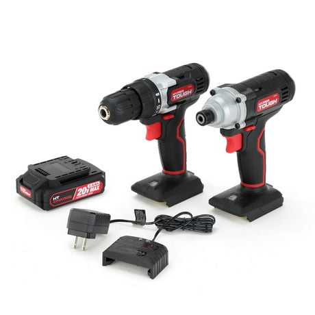 HYPER TOUGH 20-VOLT MAX LITHIUM-ION 2-TOOL COMBO KIT, Rated Voltage ...