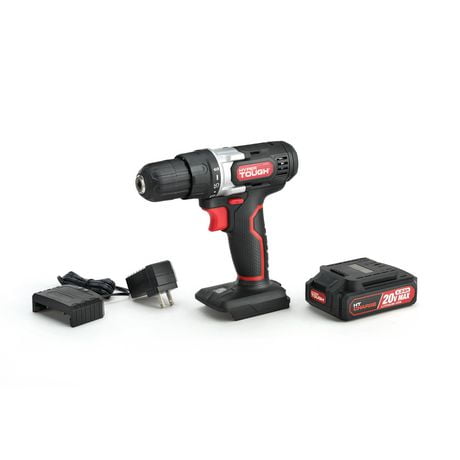 HYPER TOUGH 20-VOLT MAX LITHIUM-ION CORDLESS DRILL, Rated Voltage: 20V MAX