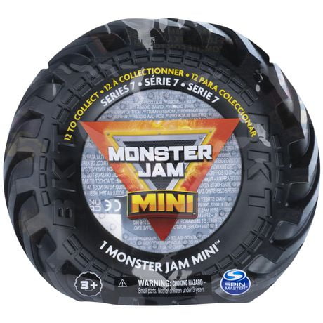 Monster Jam, Monster truck officiel Mini Mystery à collectionner (les styles peuvent varier), échelle 1:87