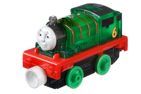 Fisher-Price Thomas & Friends Take-n-Play Glow Racers Percy Toy Train ...