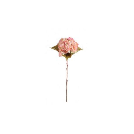 Tige d'hortensia rose de Lerman Décor Tige d'hortensia rose artificielle
