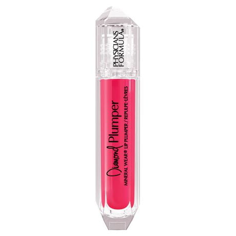 MINERAL WEAR DIAMOND GLOW LIP PLUMPER PINK RADIANT CUT, lip plumper gloss