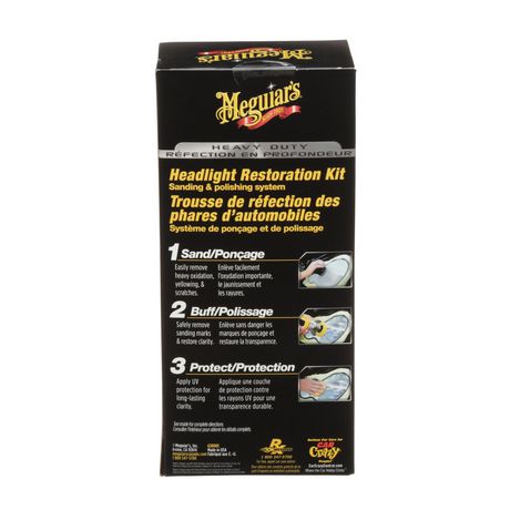 Meguiar's® Heavy Duty Headlight Restoration Kit G3000c 