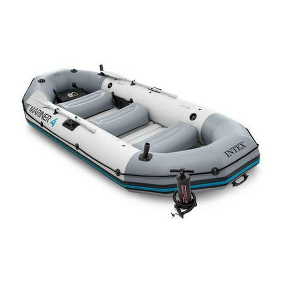 Intex Mariner™ 4 Inflatable River Raft/Lake Dinghy Boat Set