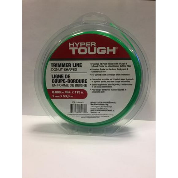 Hyper Tough Trimmer Line .080" Green, Trimmer Line