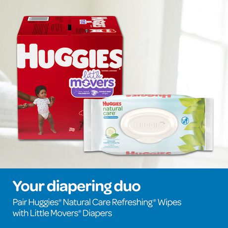 HUGGIES Refreshing Clean Baby Wipes, Disposable Soft Pack (3-Pack, 168 ...