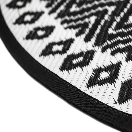Indoor Outdoor Rug Canada, Black And White Circle Rug