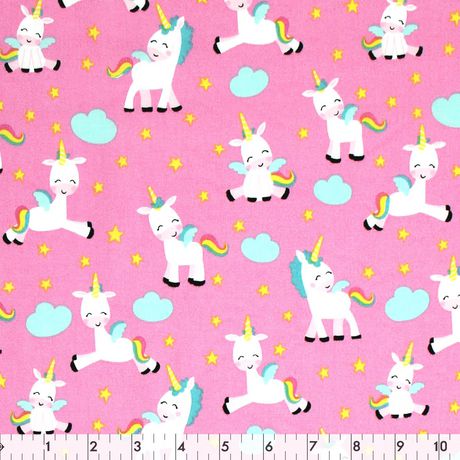Rainbow unicorns french terry fabric sold by the metre grey knit fabric extra wide fabric fabric for girls unicorns sweat fabric