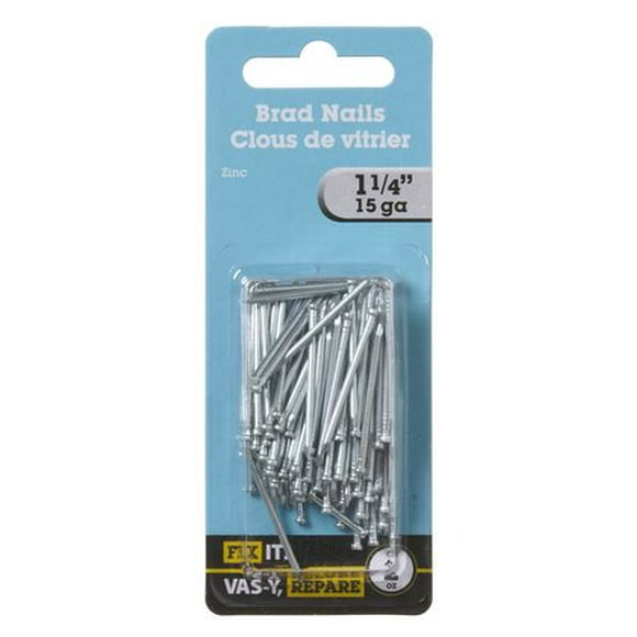 1-1/4" Brad Nail 2 Ounce, For use on trim, finishing carpentry, and crafts.