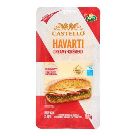 Castello Creamy Havarti Sliced Cheese, 165 g