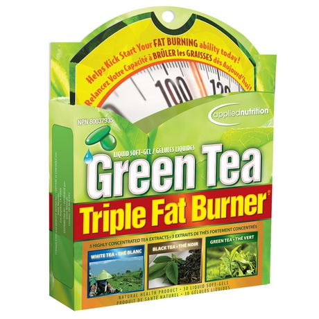 Applied Nutrition Green Tea Triple Fat Burner 30ct, Natural Health Product