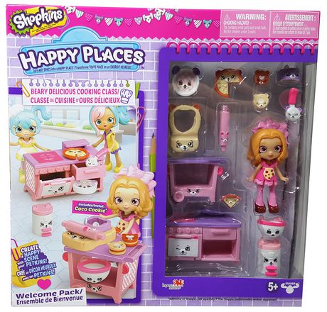 Happy Places Shopkins BEARY DELICIOUS COOKING CLASS Welcome Pack Toy Playset