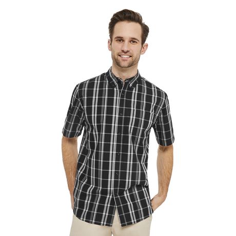 George Men's Short Sleeve Button Up | Walmart Canada