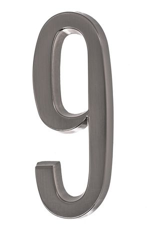 Hardware Essentials #9-4" Satin Nickel Self-Adhesive Number | Walmart