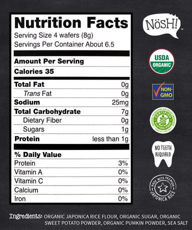 nosh teething wafers