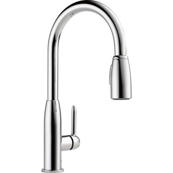 Peerless Single Handle Pull-Down Kitchen Faucet in Chrome