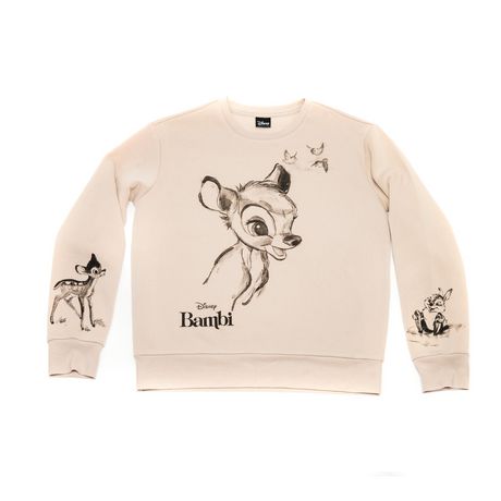 Ladies Disney Bambi Sketch Long Sleeve Sweatshirt | Walmart Canada
