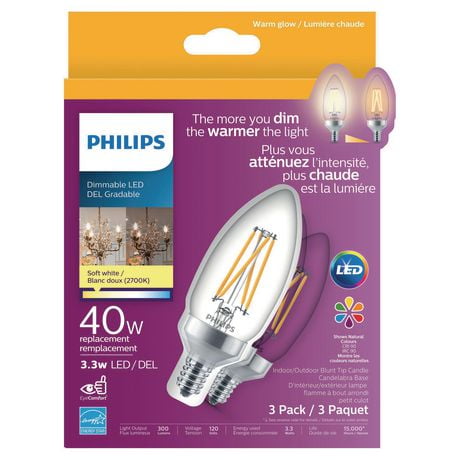 Philips dimmable led warm deals white 40w