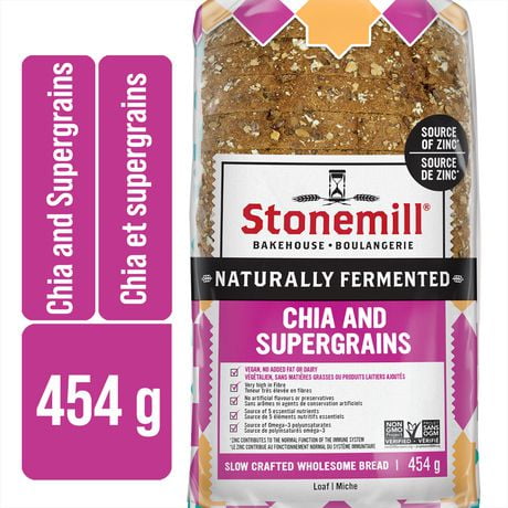 Stonemill® Honest Wellness Chia and Supergrains Sliced Bread, 454 g