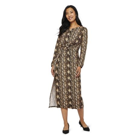 george snake print dress