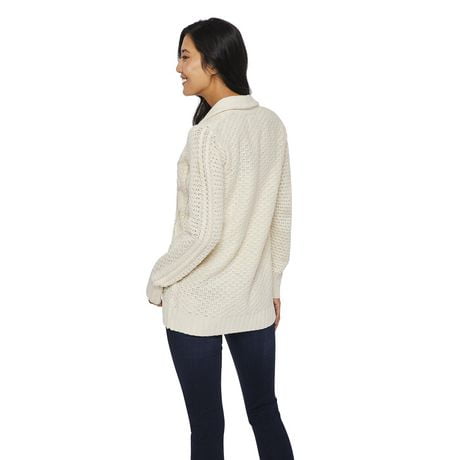 Canadiana Women's Cable Knit Cardigan | Walmart Canada Canadiana Women's Cable Knit Cardigan | Walmart Canada