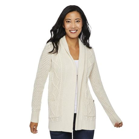 Canadiana Women's Cable Knit Cardigan | Walmart Canada