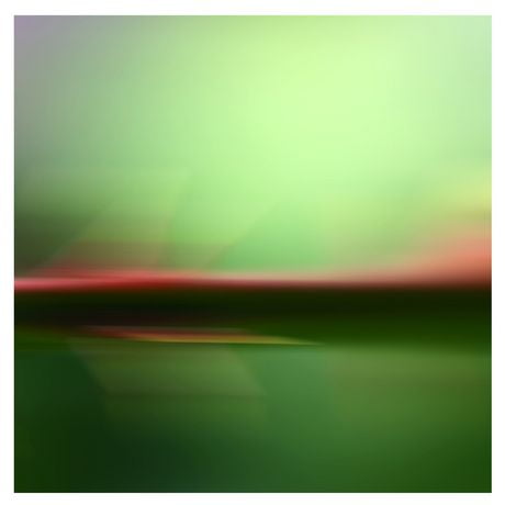 Shutter – Toile décorative. Série : couleur naturelle. Green Haze. Dimensions : H 40 po x L 40 po x P 1,25 po.