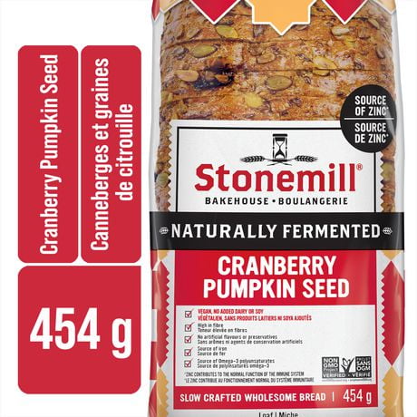 Stonemill® Honest Wellness Cranberry Pumpkin Seed Sliced Bread, 454 g