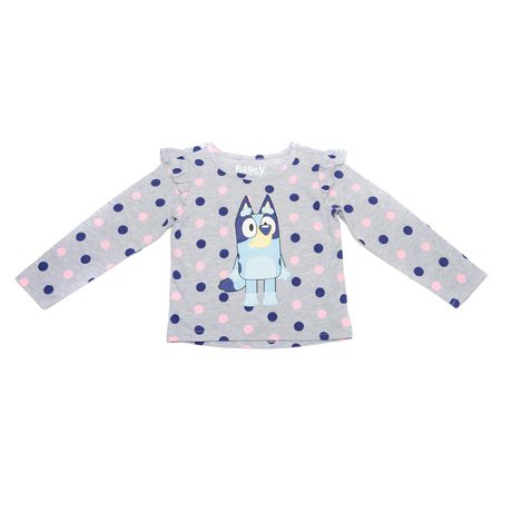 Toddler Girls Bluey Just Bluey Long Sleeve Fashion Top | Walmart Canada