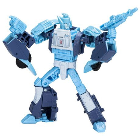 Transformers Toys Generations Legacy Velocitron Speedia 500 Collection Deluxe Blurr, Age 8 and Up, 5.5-inch