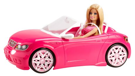 barbie glam convertible with doll