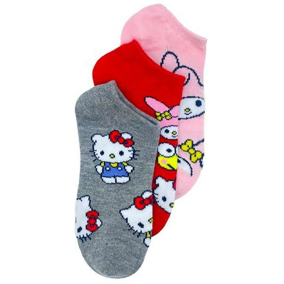 Pokémon Girls' Lowcut Socks, 3 Pack, Sizes 13-4