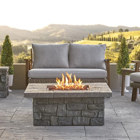 Sedona Square Propane Fire Table In, Can You Hook A Propane Fire Pit To Natural Gas