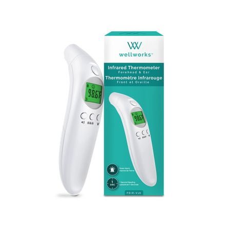 WellWorks Infrared Thermometer Forehead & Ear