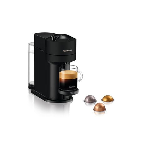 Nespresso Vertuo Next Coffee and Espresso Machine by De'Longhi, Matte Black, 5 cup sizes