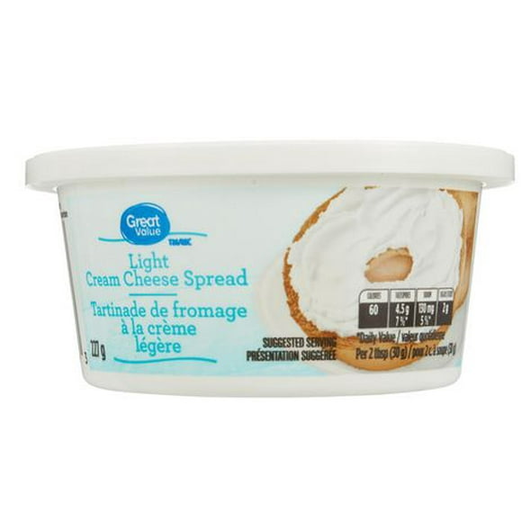 Great Value Light Cream Cheese Spread, 227 g
