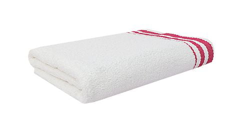 MAINSTAYS Bath Towels – Stripe Border White Bath Towels | Walmart Canada