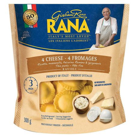 RANA 4 Cheese Ravioli Pasta 300g, Fresh pasta from Italy