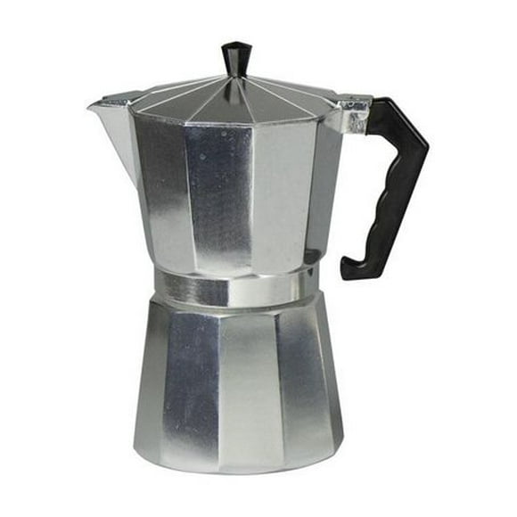 12 Cup Demitasse Shot Aluminum Stovetop Espresso Maker, Grey