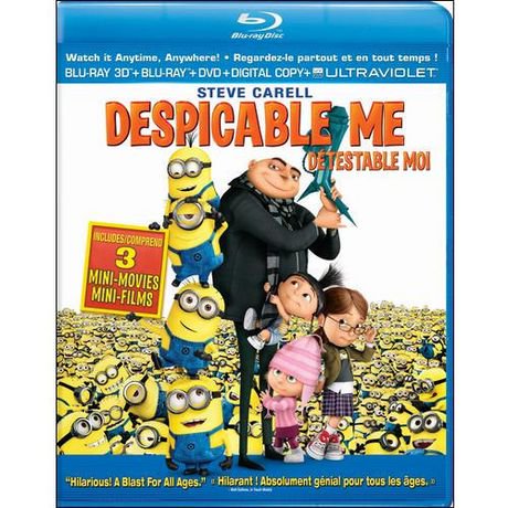 Despicable Me 3D (Blu-ray 3D + Blu-ray + DVD + Digital Copy ...