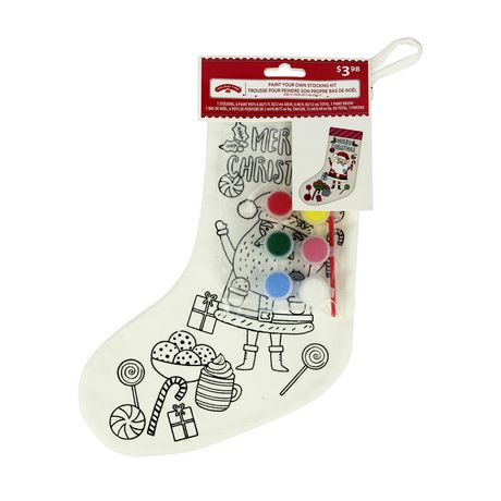 HOLIDAY TIME PAINT YOUR OWN STOCKING KIT | Walmart Canada