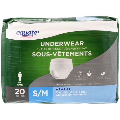 Tena Stylish Black Incontinence Protective Underwear for Women, Maximum  Absorbency, S/M, 18 ct 
