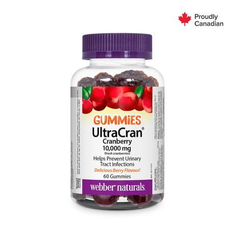 Webber Naturals® UltraCran® Cranberry 10,000 mg, 60 Gummies