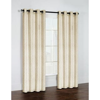 Thermaplus Shadow Total Blackout Grommet Curtain Panel - 52 W x 84 L in  Black