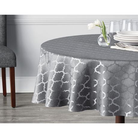 hometrends Geo Tablecloth, 100% polyester