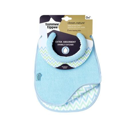 Bavoir b/éb/é /él/éphant fermeture avec /élastique/ / 100/% coton/ / 24/ x 28/ cm bleu